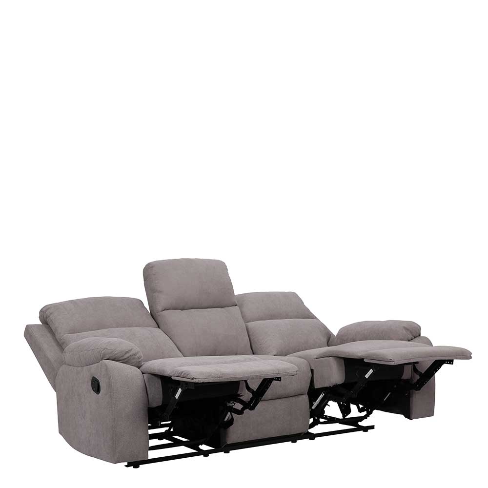 Graues Dreisitzer Sofa mit Taschenfederkern - Extrados