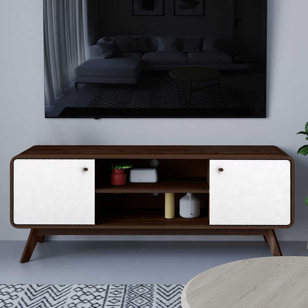 140x53x39 Scandi TV Unterschrank zweifarbig - Devkan