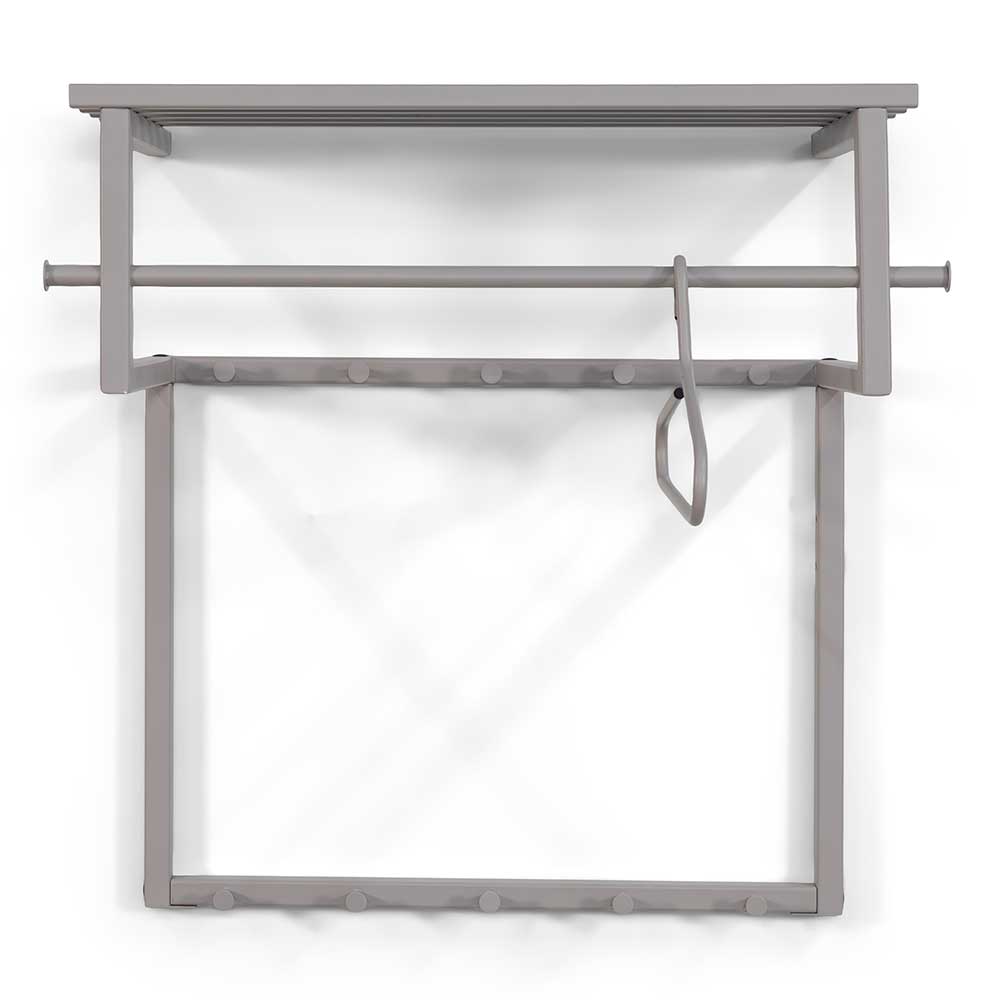 Metall Hängegarderobe in Taupe - Solca