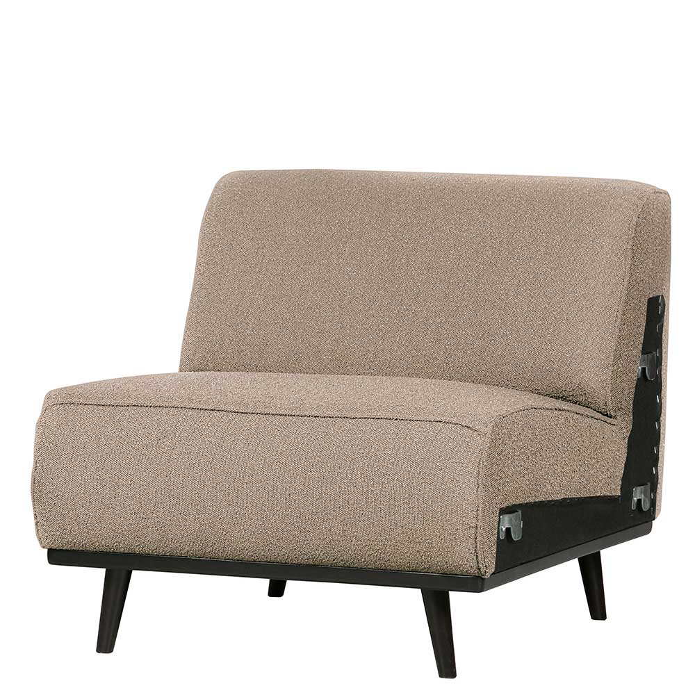 Einsitzer Sofa-Modul in Beige Boucle - Arnia