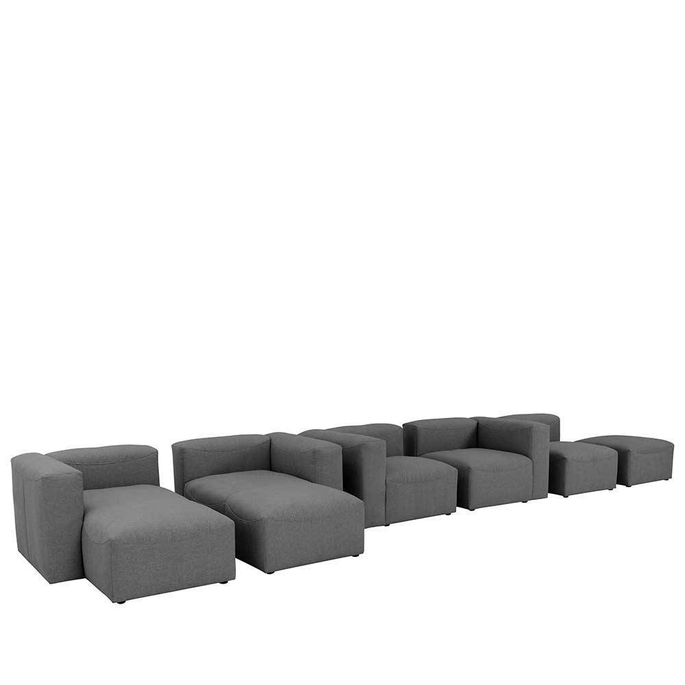 Modernes Sofa-Eckelement in Anthrazit - Telrama