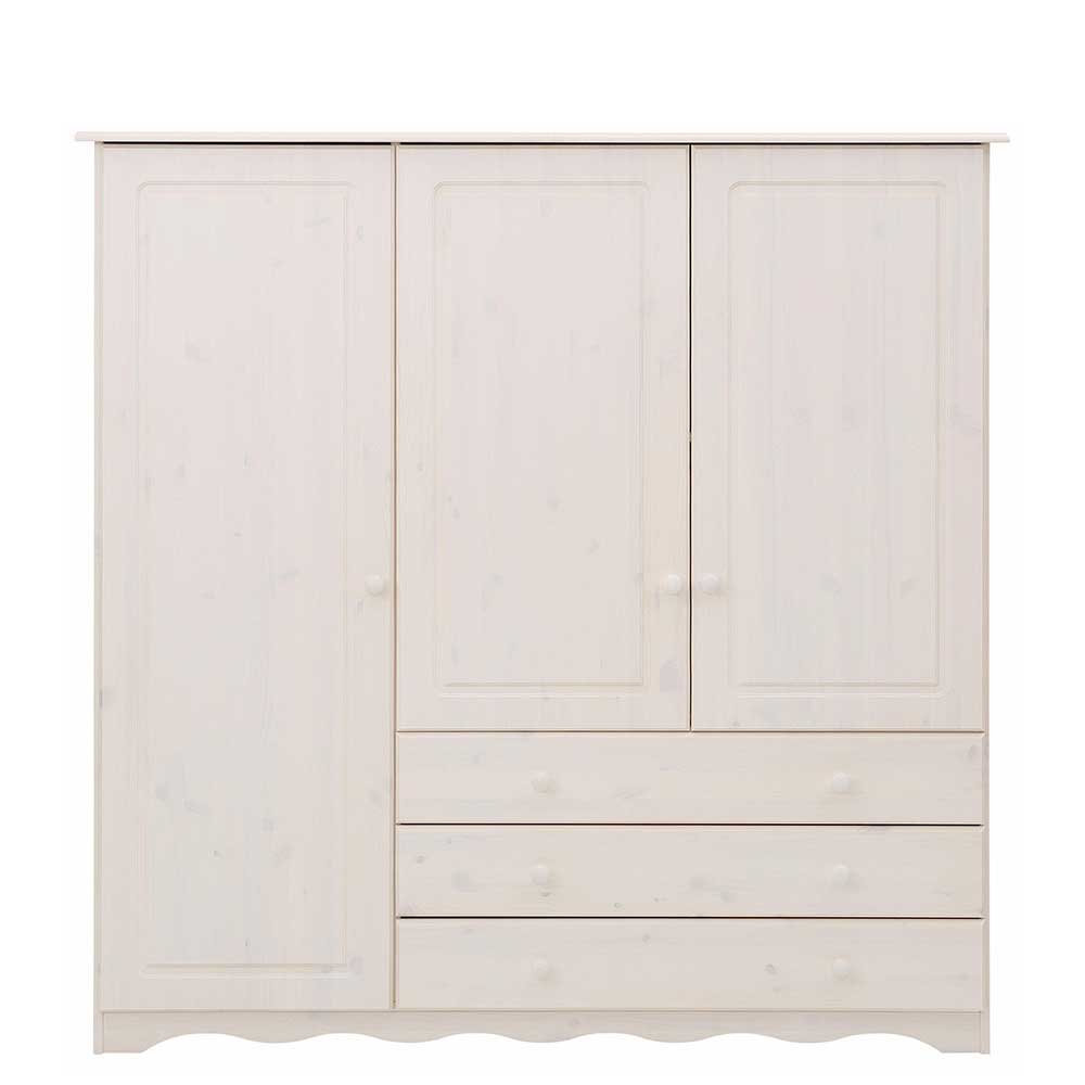 Landhaus Wäscheschrank 140x140x35 cm - Ilvestra