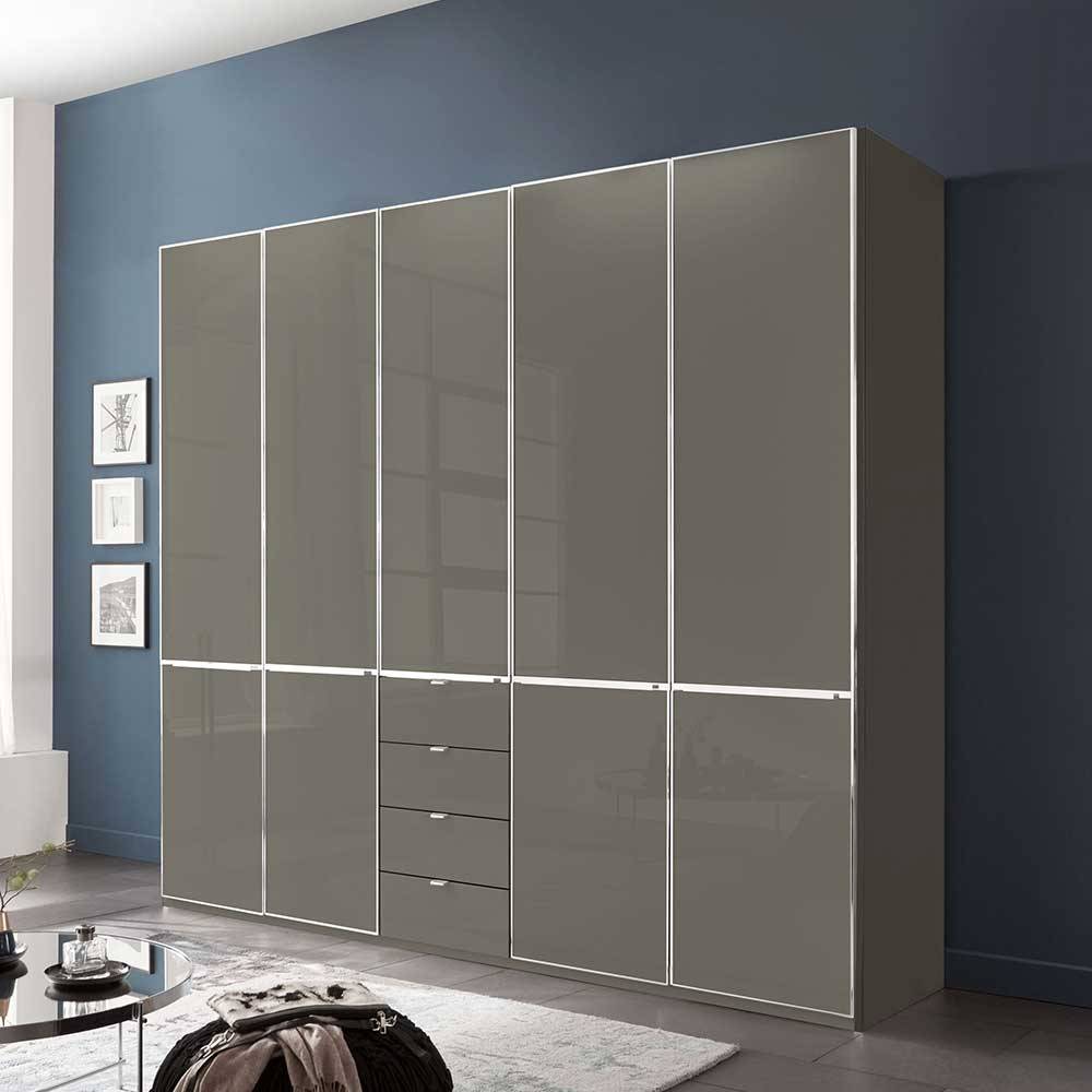 5-türiger Kombi-Kleiderschrank 247 cm breit - Madita